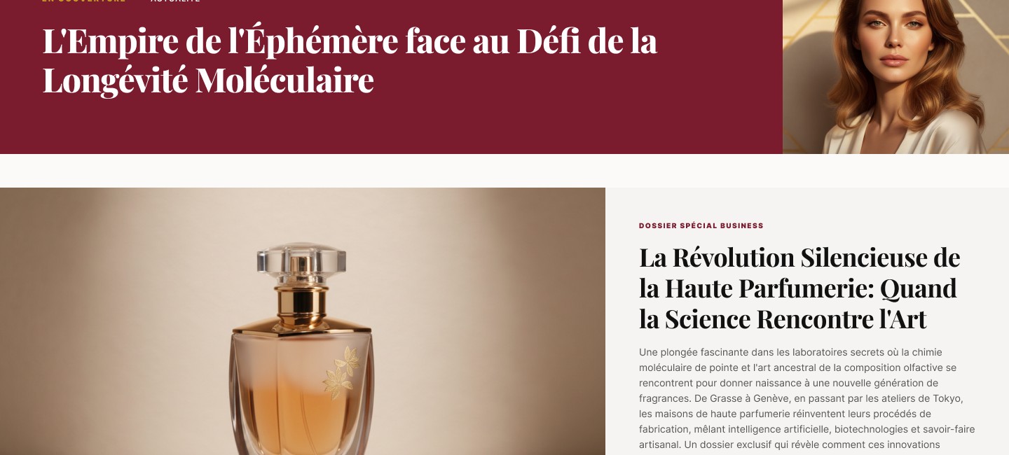Flacon de parfum de luxe